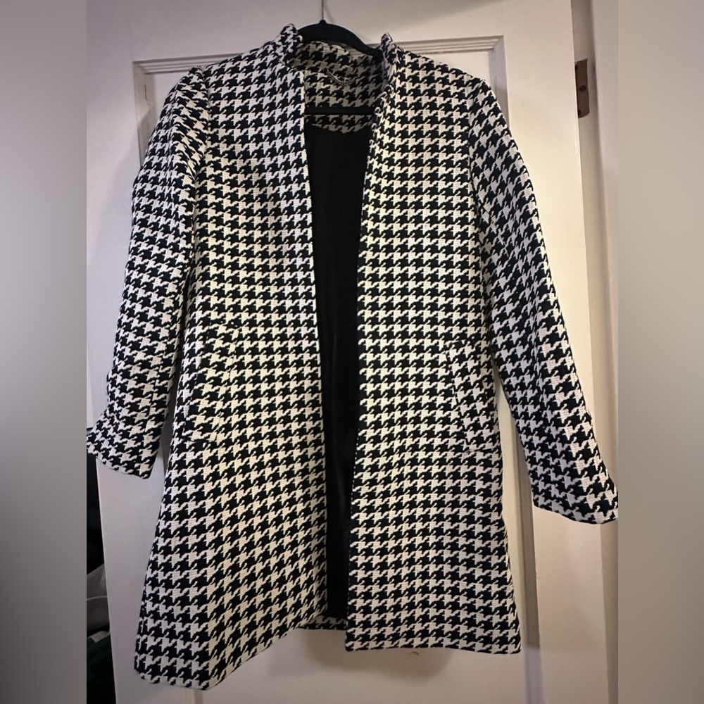 H&M Houndstooth Coat